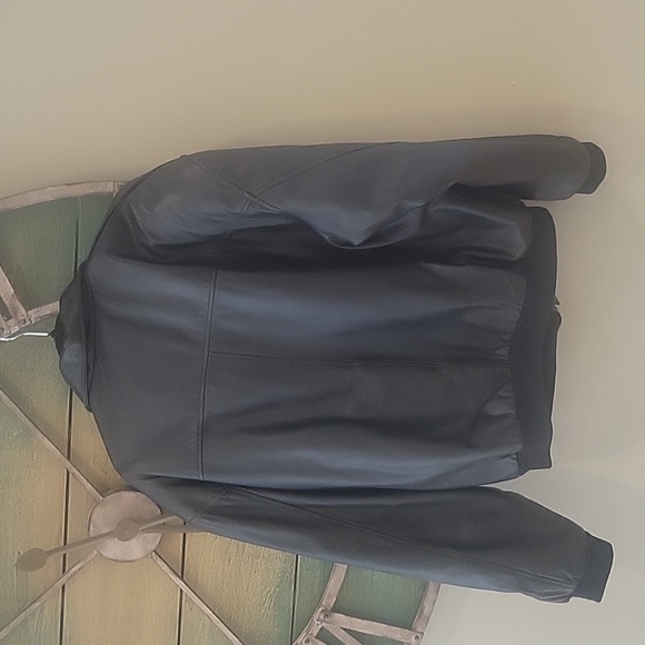 Vintage Durkee's Express Flight Leather Bomber Jacket - Picture 7 of 14